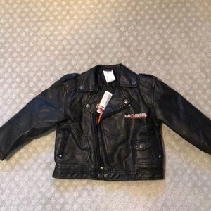 2T boys Harley Leather Jacket